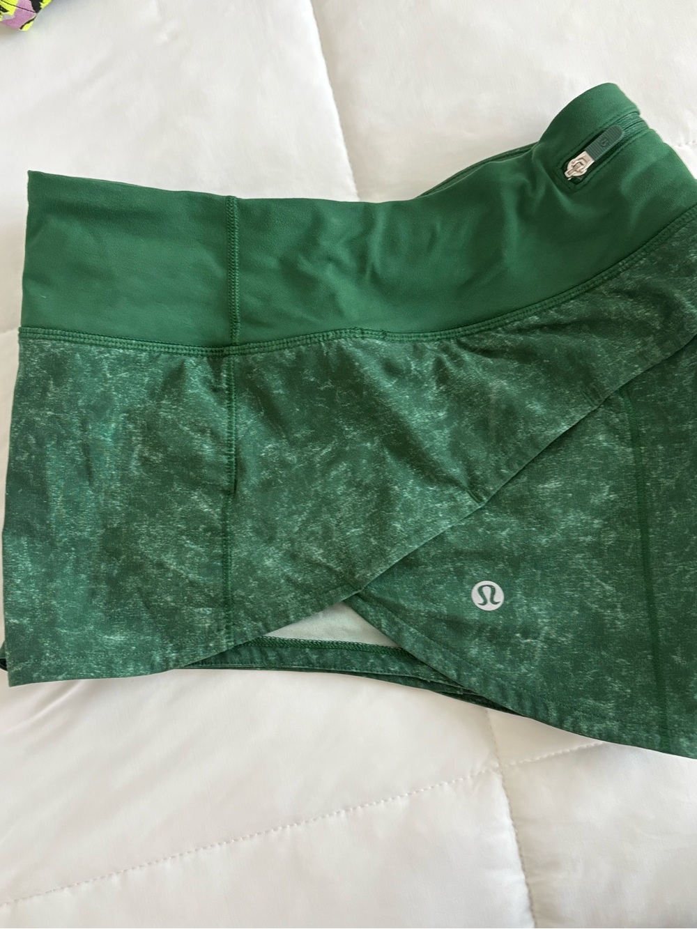 lululemon athletica Forest Green Overlap Athletic Skort